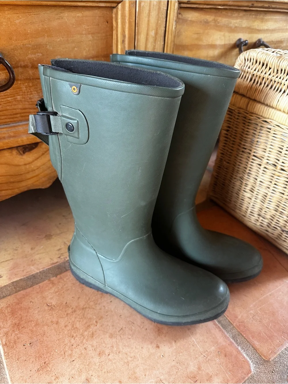Bogs Amanda II Olive Green Waterproof Rain Boots